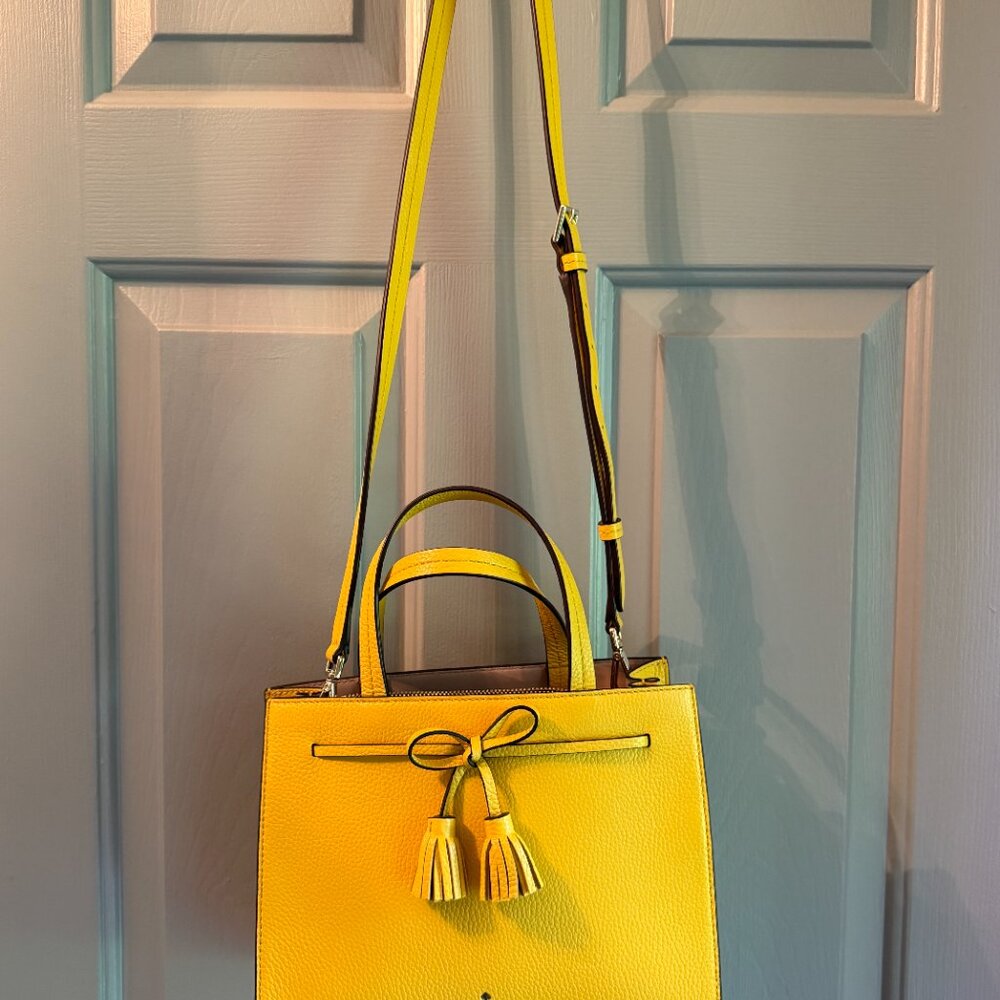 Kate Spade Hayes Crossbody Bag - Sunflower Yellow - Like New